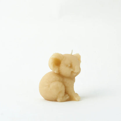 Queen B Pure Australian Beeswax Kenny The Koala Candle, +/- 20 Hours Burn Time