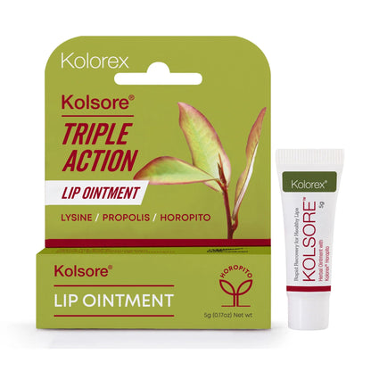 Kolorex Kolsore® Triple Action Lip Ointment 5g, With Lysine, Propolis & Horopito