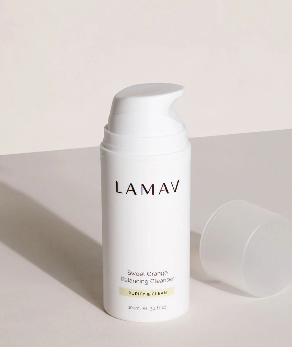 LAMAV Sweet Orange Balancing Cleanser 100mL, With Papaya & Desert Lime