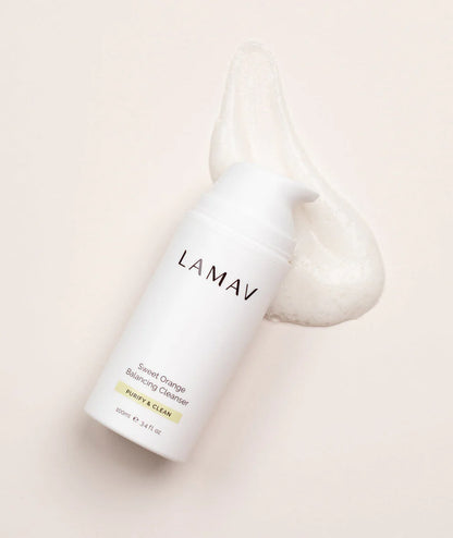 LAMAV Sweet Orange Balancing Cleanser 100mL, With Papaya & Desert Lime