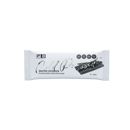 Fibre Boost Cold Pressed Protein Bar Single or Box of 12, Salted Licorice