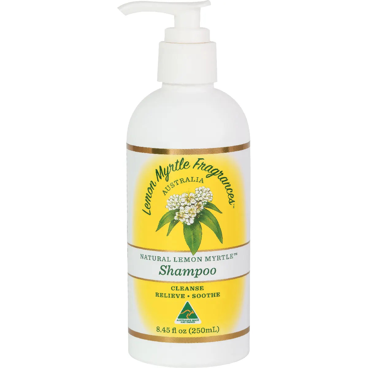 Lemon Myrtle Fragrances Shampoo 250ml, For All Hair Types