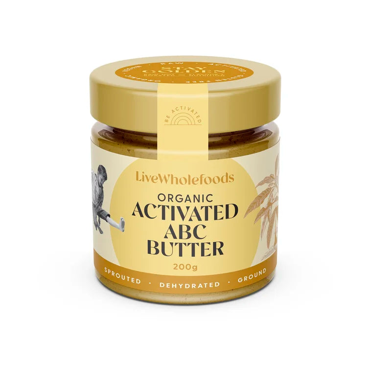 Live Wholefoods Organic Activated ABC Butter {Almonds, Cashews & Brazil Nuts} 200g, Sprouted & Dehydrated