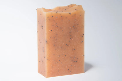 Peachie Collective Lemongrass & Poppyseed Soap 100g, Gently Exfoliates & Cleanses