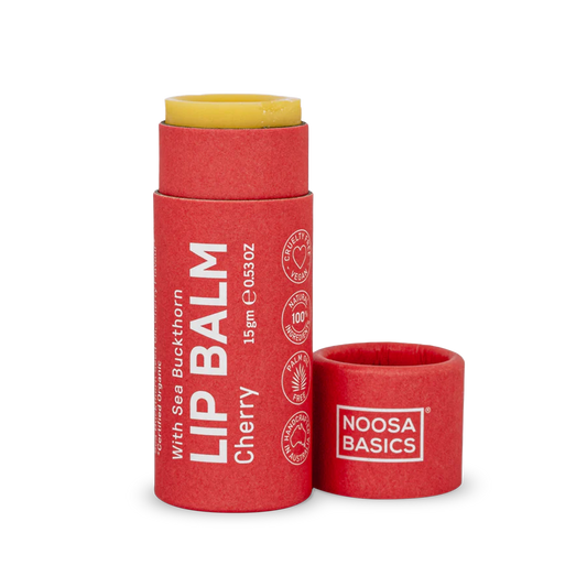 Noosa Basics Organic Cherry Lip Balm 15g, Free Of Nasties
