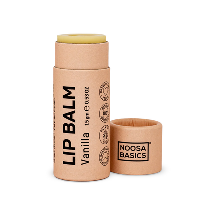 Noosa Basics Organic Vanilla Lip Balm 15g, Free Of Nasties
