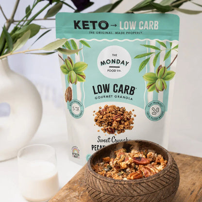 The Monday Food Co Low Carb Gourmet Granola 300g Or 800g, Pecan & Cinnamon Flavour