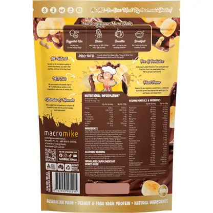Macro Mike Macro Shake Meal Replacement 560g, PB Chocolate Banana