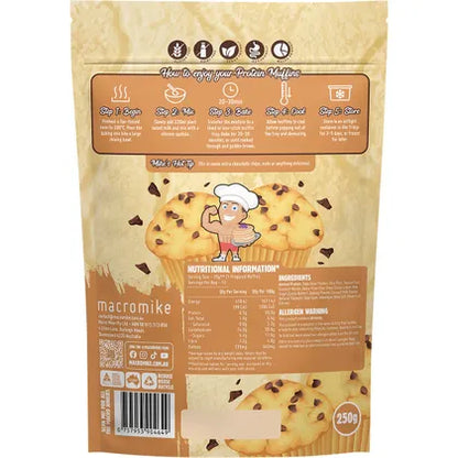 Macro Mike Protein Muffin Baking Mix Choc Chip 250g