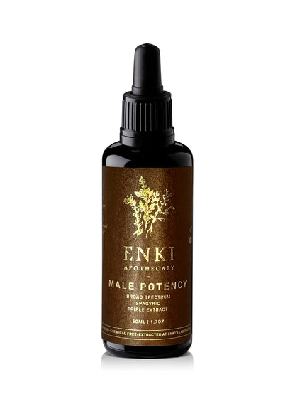 Enki Apothecary Male Potency Spagyric Tincture 50mL, Awakens the Masculine Primal Energy