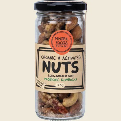 Mindful Foods Organic & Activated Mixed Nuts 120g, 250g, 500g Or 1kg, Long Soaked With Probiotic Kombucha