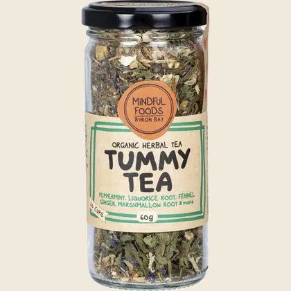 Mindful Foods Organic Herbal Tummy Tea 60g Or 120g, With Fennel, Ginger & Licorice