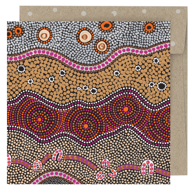 Earth Greetings Ancestors In The Sky Mini Card, Domica Hill Collection (Includes One Card & One Kraft Envelope)