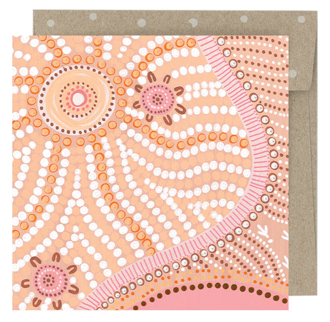 Earth Greetings Our Mother The Sun Mini Card, Domica Hill Collection (Includes One Card & One Kraft Envelope)