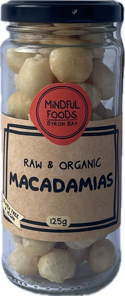 Mindful Foods Raw & Organic Macadamia Nuts 125g, 260g Or 530g, May Improve Heart Health