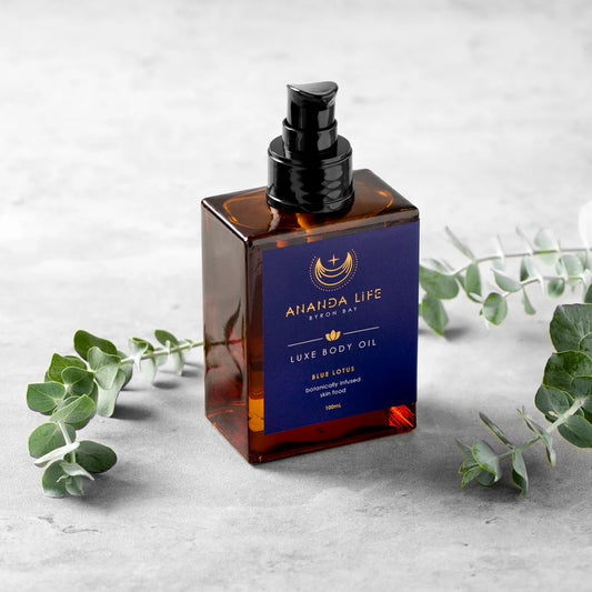 Ananda Life Luxe Body Oil 100mL, Blue Lotus