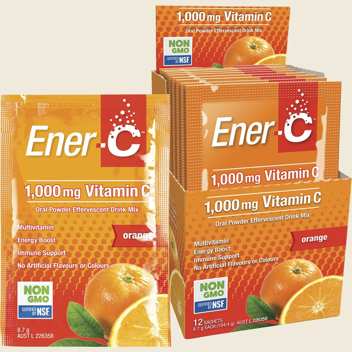 Martin & Pleasance Ener-C 1000mg Vitamin C Drink Mix 12 Sachets, Please Choose Your Flavour