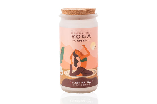 Song Of India Moonshine Yoga Scented Soy Candle, CELESTIAL SAGE