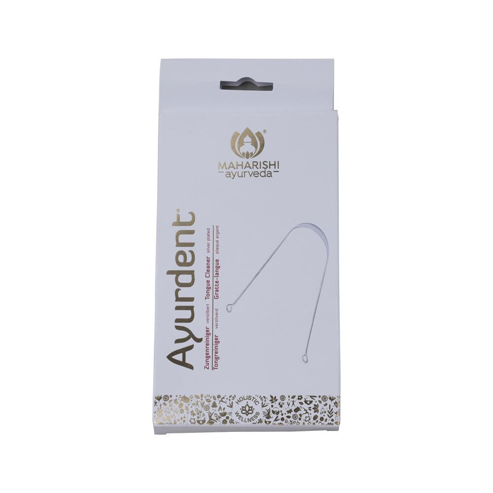 Maharishi Ayurveda Ayurdent Tongue Cleaner Silver Plated, For Improved Oral Hygiene