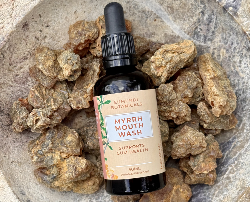 Eumundi Botanicals Myrrh Mouth Wash 50ml, Natural Gum Support