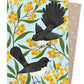 Earth Greetings Wagtails & Wattle Card, Negin Maddock Collection (Includes One Card & One Kraft Envelope)