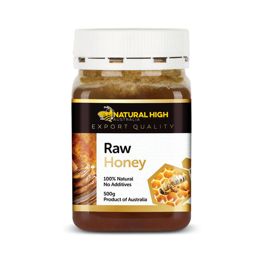 Natural High Raw Honey 500g, Product Of Australia