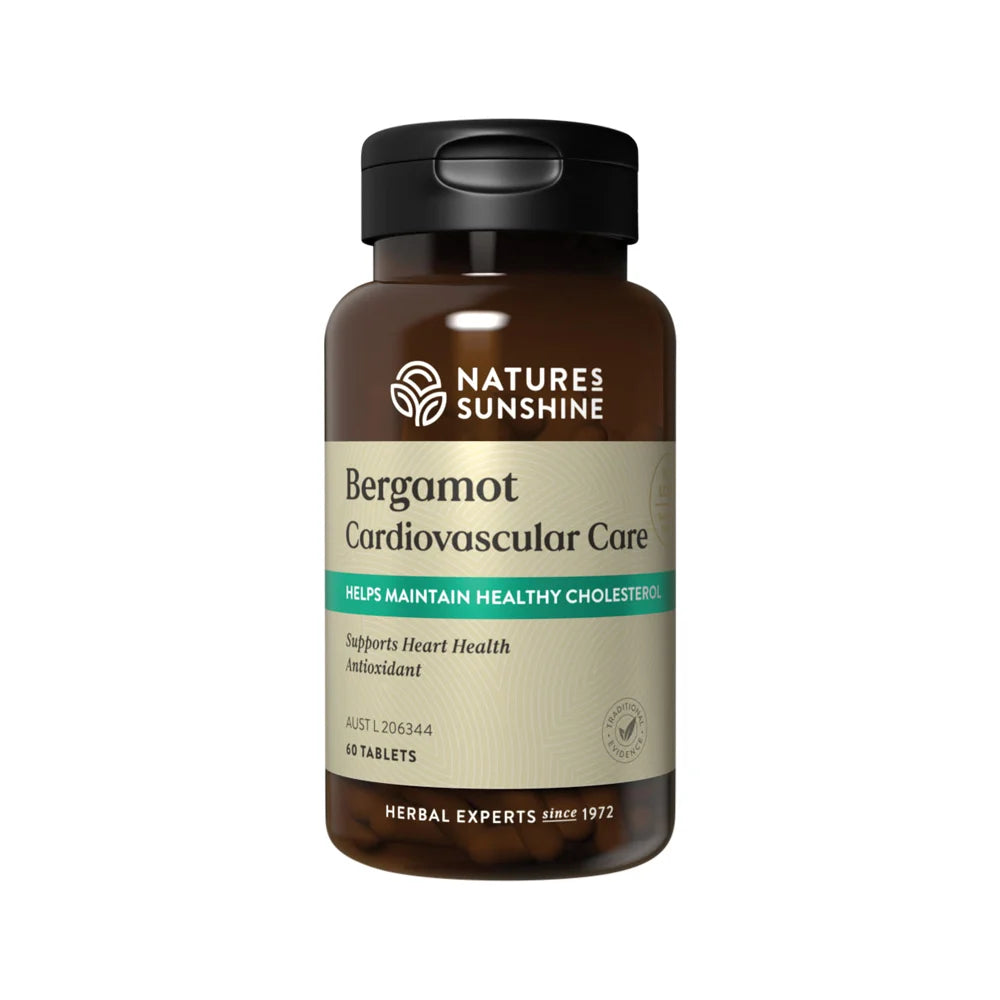 Nature's Sunshine Bergamot Cardiovascular Care 60 Tablets, Supports Heart Health