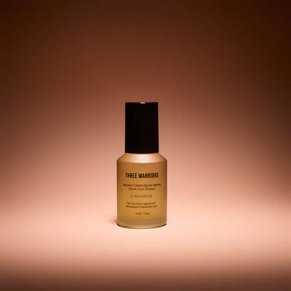 Three Warriors Radiant Complexion Serum 60mL, Face Tan Serum Infused With Hyaluronic Acid, Marine Collagen & Niacinamide