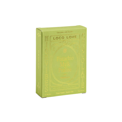 Loco Love Chocolate Twin Pack 2 x 35g Bars, Pistachio Mylk Praline