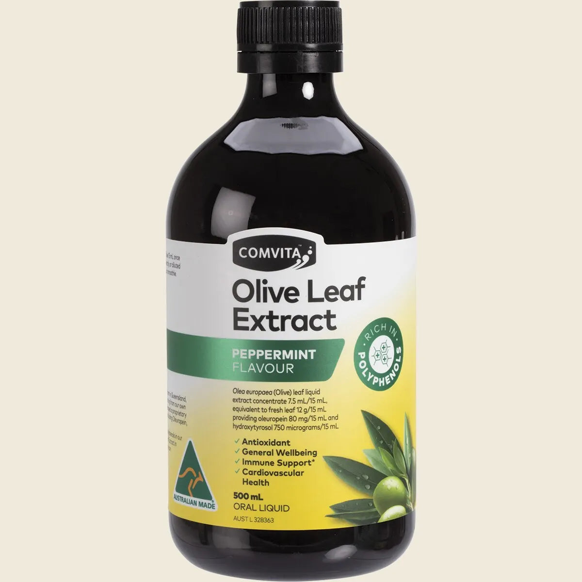 Comvita Olive Leaf Extract 500mL Or 1L, Peppermint Flavour
