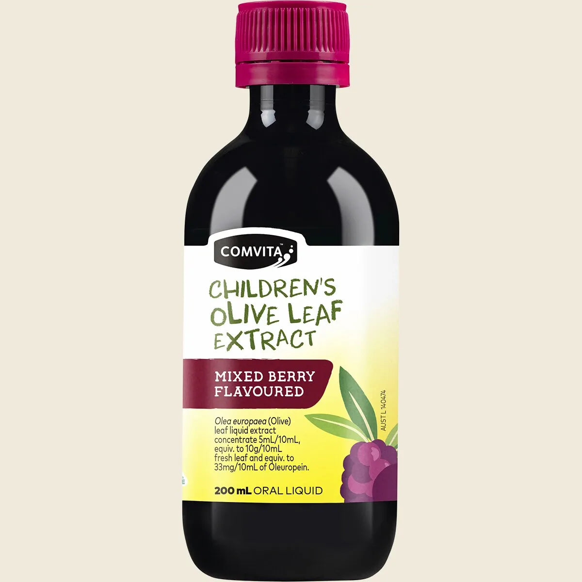 Comvita Children's Olive Leaf Extract 200mL, Mixed Berry Flavour