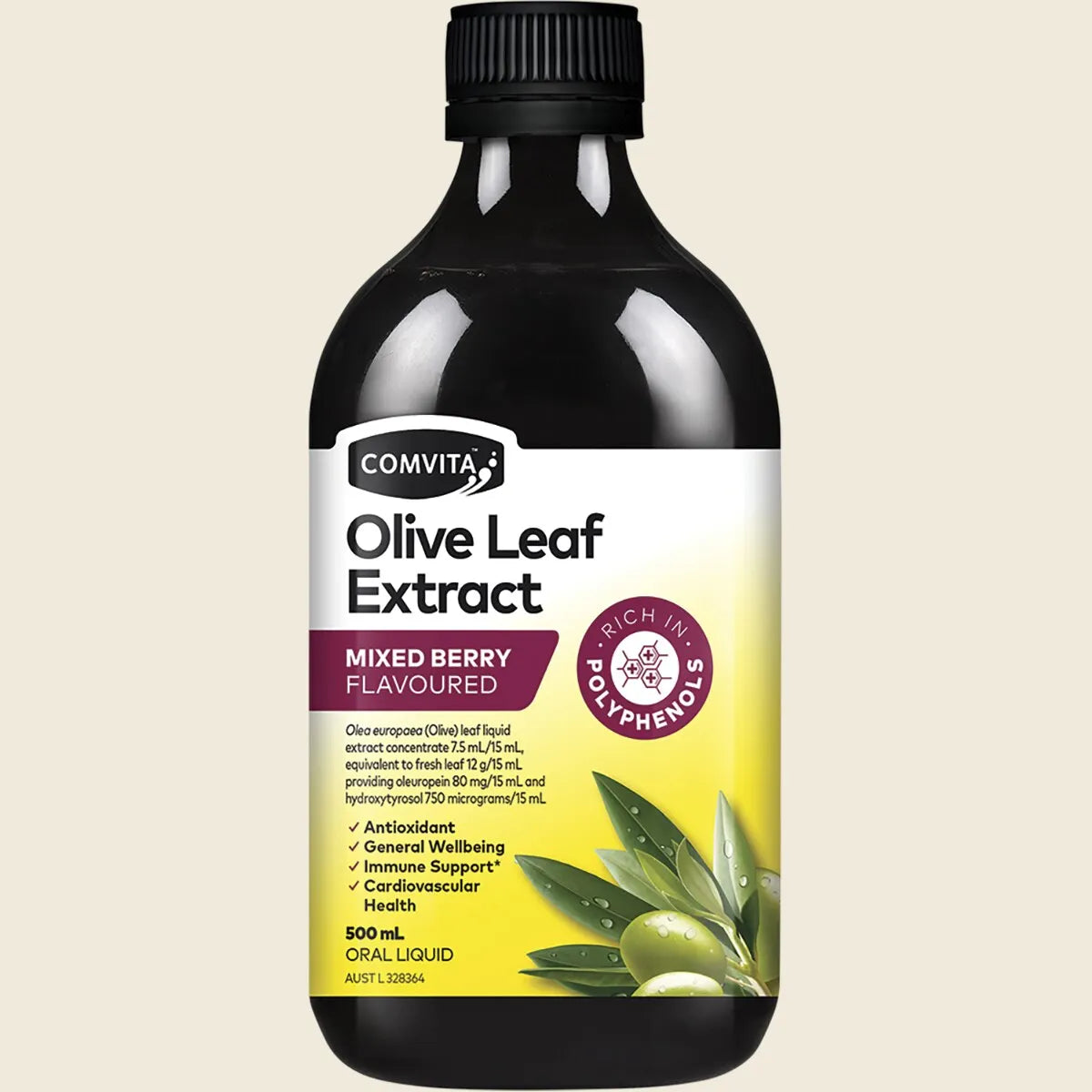 Comvita Olive Leaf Extract 500mL Or 1L, Mixed Berry Flavour