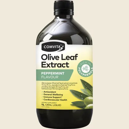 Comvita Olive Leaf Extract 500mL Or 1L, Peppermint Flavour