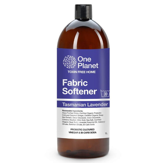 One Planet Fabric Softener Liquid 1L, Probiotic Culture & Tasmanian Lavender Fragrance