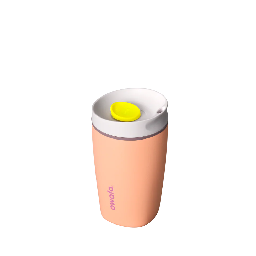 Owala SmoothSip® Slider Stainless Steel Tumbler 12oz Or 20oz, Peachy Keen