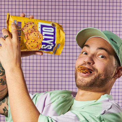 Olly's Pretzel Thins 140g, Multi-Seed Sesame Flavour