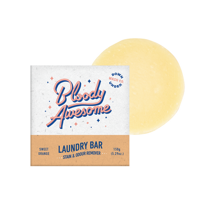 Downunder Wash Co Laundry Bar Stain & Odour Remover 150g, Sweet Orange