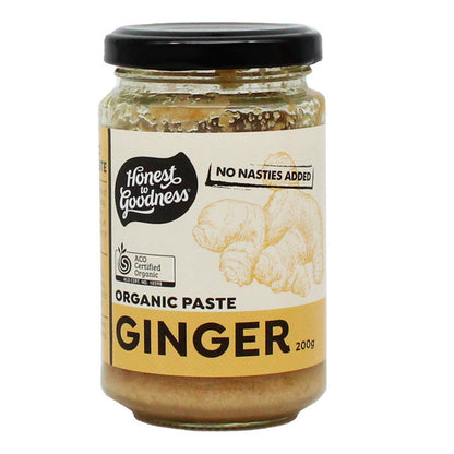 Honest To Goodness Ginger Paste 200g, Australian Certified Organic