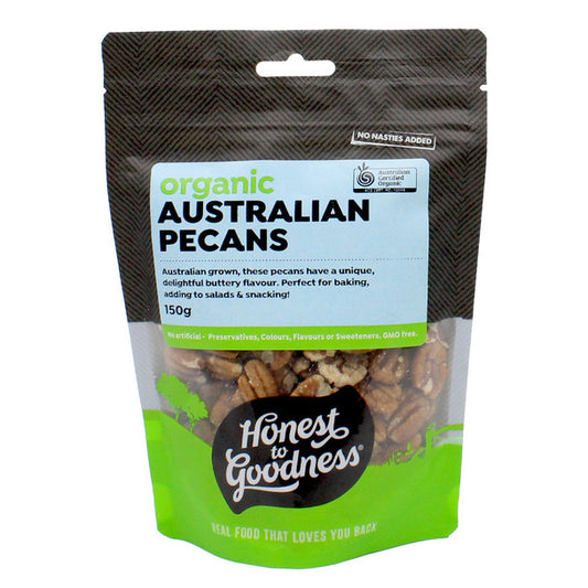 Honest To Goodness Australian Pecans, 150g Or 600g Certified Organic