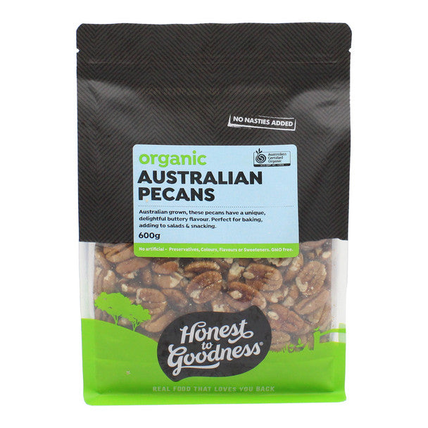 Honest To Goodness Australian Pecans, 150g Or 600g Certified Organic