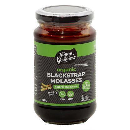 Honest To Goodness Blackstrap Molasses 450g, Certified Organic & Vegan