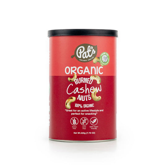Pat's Organic Burned Cashew Nuts 220g, Crunchy