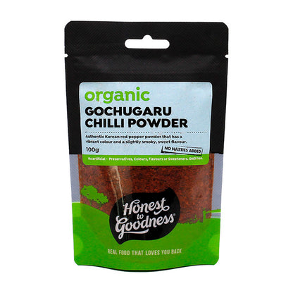 Honest To Goodness Certified Organic Gochugaru Chilli Powder 100g, Authentic Korean Red Pepper Powder