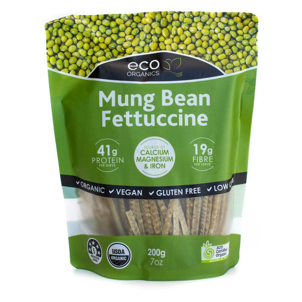 Eco Organics Mung Bean Fettuccine 200g, Australian Certified Organic