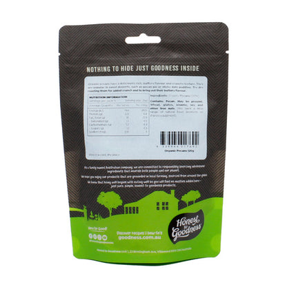 Honest To Goodness Certified Organic Pecans 120g, Wholesome Crunch
