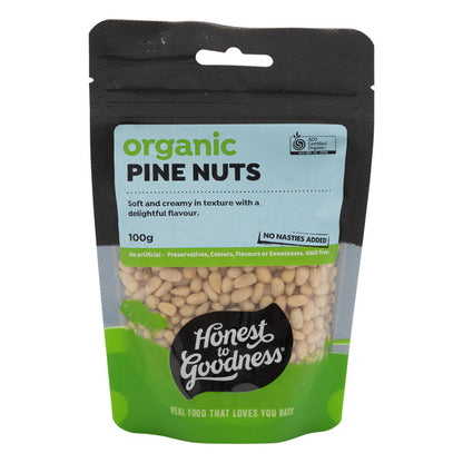 Honest To Goodness Pine Nuts 100g Or 350g, Australian Certified Organic; Soft & Creamy
