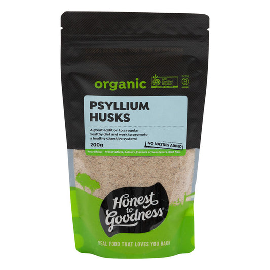 Honest To Goodness Psyllium Husks 200g Or 400g, Australian Certified Organic & Gluten Free