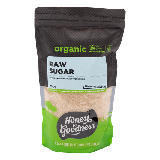 Honest To Goodness Raw Sugar 700g, Australian Certified Organic