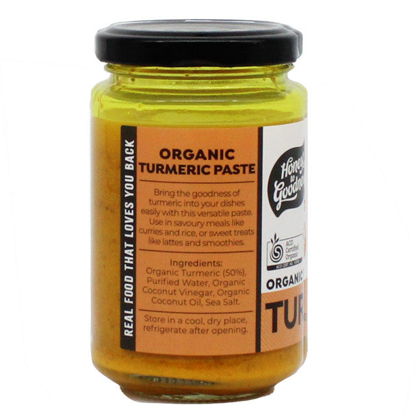 Honest To Goodness Turmeric Paste 200g, Australian Certified Organic