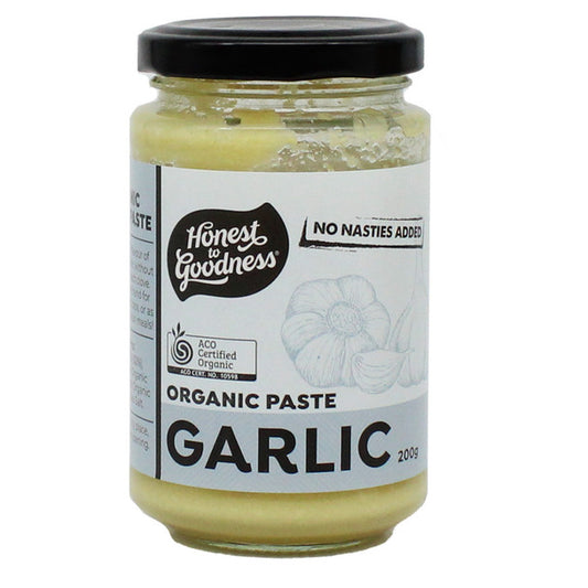 Honest To Goodness Garlic Paste 200g, Australian Certified Organic